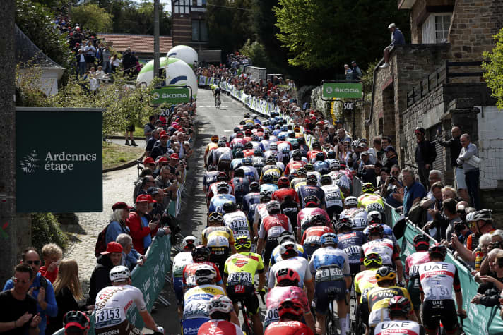 The Mur de Huy is the symbol of the Walloon Arrow