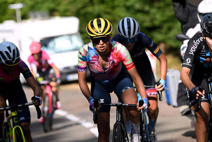 Katarzyna Niewiadoma bei der Tour de France Femmes 2022 