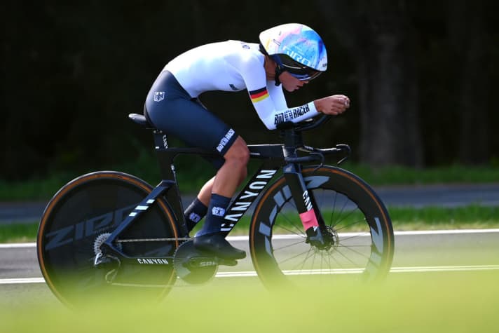 Ricarda Bauernfeind a également remporté la médaille de bronze du contre-la-montre individuel à Wollongong.