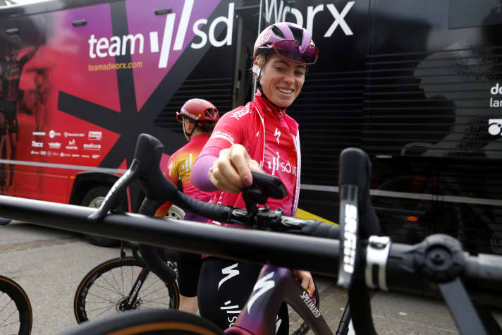 Demi Vollering at the Tour de Romandie Feminin 2022