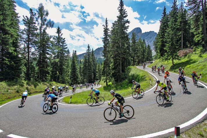 Wunderschöne Landschaft beim Giro delle Dolomiti
