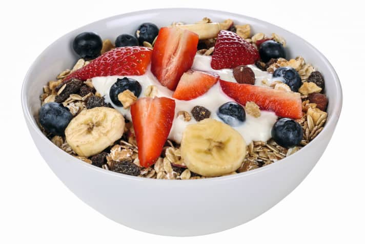 The muesli contains everything finishers need to replenish depleted stores.