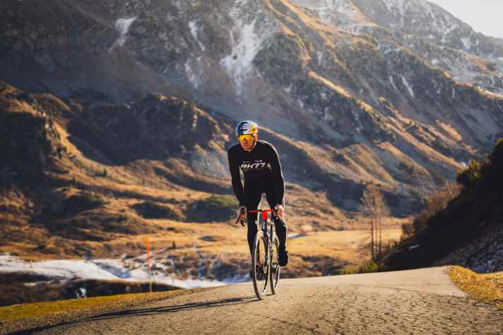 Benjamin Karl during bike training