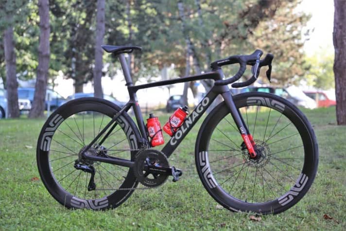Le Colnago V4Rs utilisé par Tadej Pogacar sur le Tour de France 2023