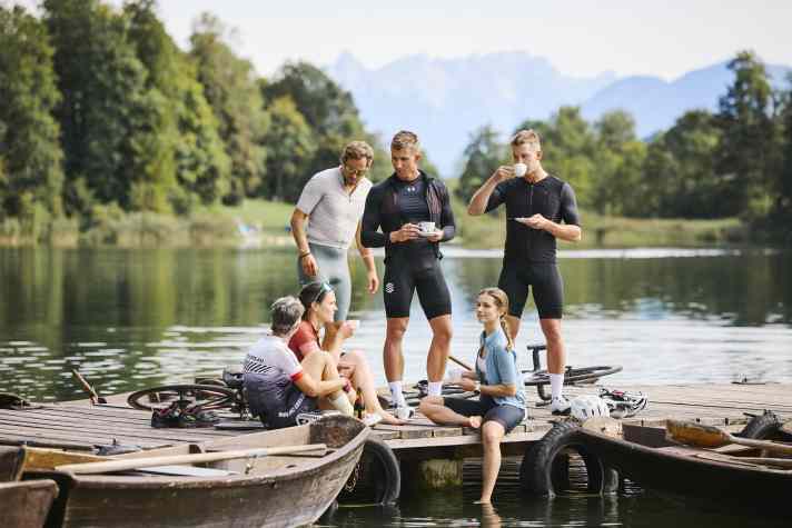 Cappuccino break at the Kramsach lakes