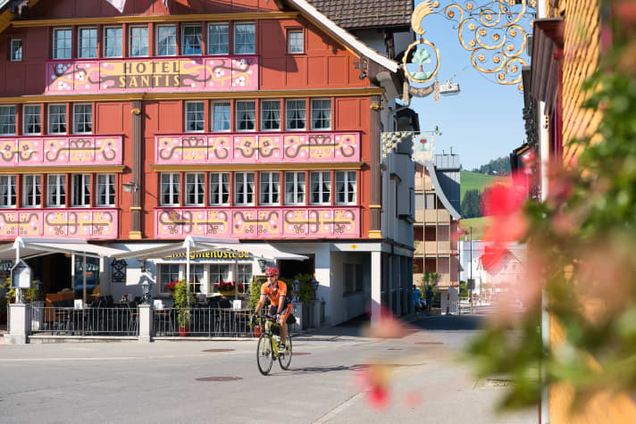 Landsgemeindeplatz im Dorf Appenzell, dem Hauptort des Schweizer Kantons Appenzell Innerrhoden