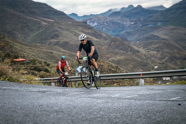 Les montées de Gran Canaria exigent une bonne endurance et un bon braquet