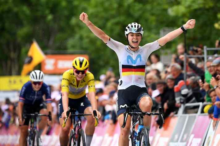 Liane Lippert celebrated her greatest success in 2023 with a stage win at the Tour de France.