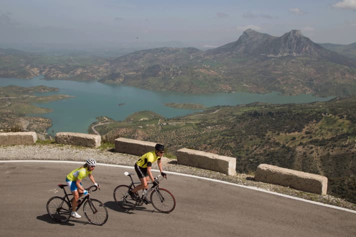 Faire du vélo de course en Andalousie