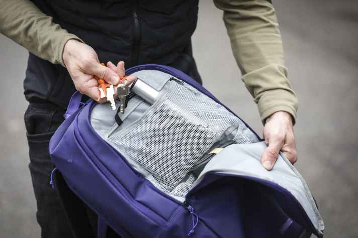 The pocket management is benchmark. Everything has its place here.