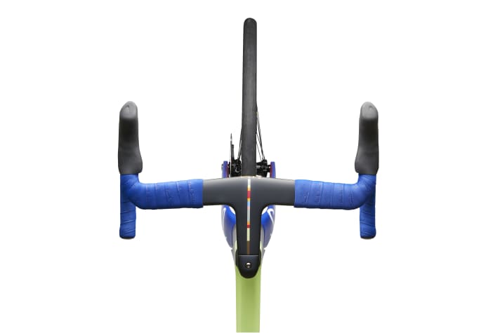 Attention to detail: even the handlebar tape is customised.