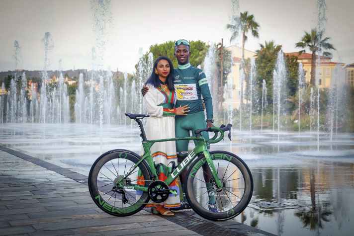 Biniam Girmay won the green jersey at the Tour de France