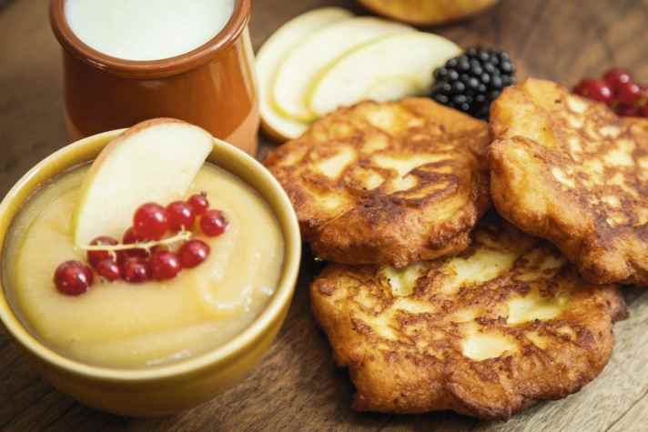 Klitscher – Kartoffelküchlein – gibt es süß oder salzig