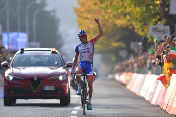 2018 gewann Thibaut Pinot die Lombardei-Rundfahrt