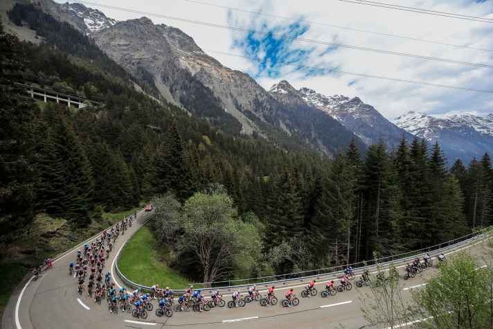 Auch der San Bernadino Pass wurde bei der 20. Etappe des Giro d’Italia 2021 befahren
