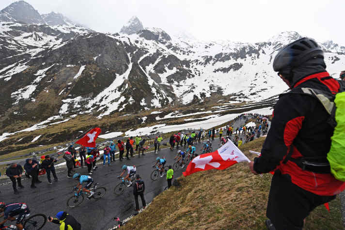 Der Splügenpass wurde bereits 2021 beim Giro d’Italia auf der 20. Etappe überquert