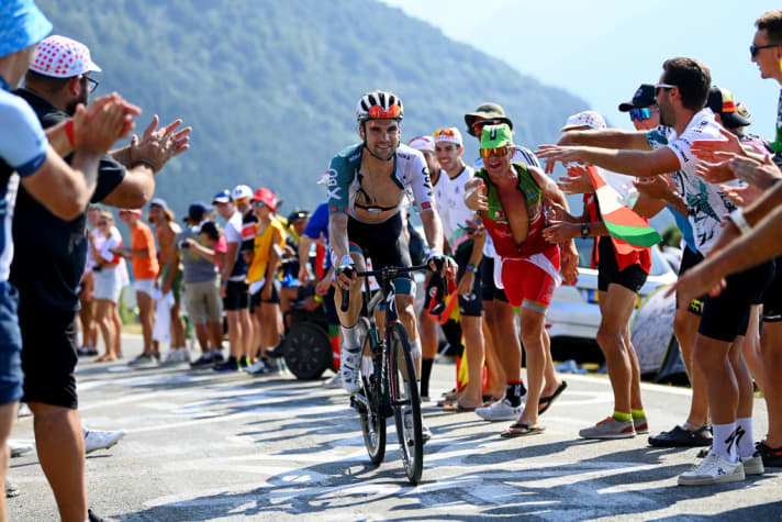 Maximilian Schachmann on the 18th stage of the Tour de France 2022