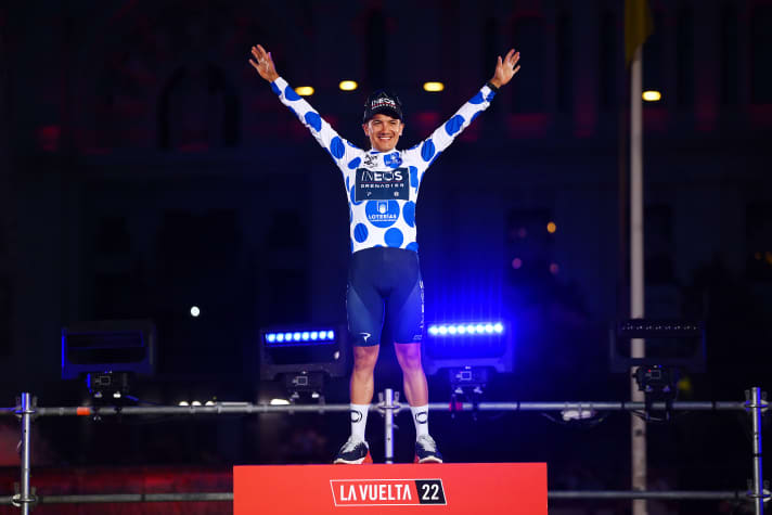 Richard Carapaz a récolté le plus de points pour le maillot de meilleur grimpeur en 2022