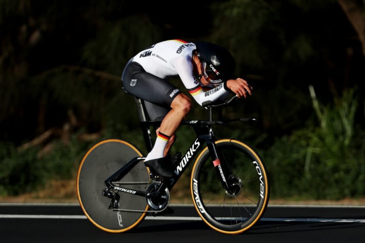 Beim Zeitfahren bei der WM 2022 in Australien holte Emil Herzog die Bronzemedaille in der Juniorenklasse