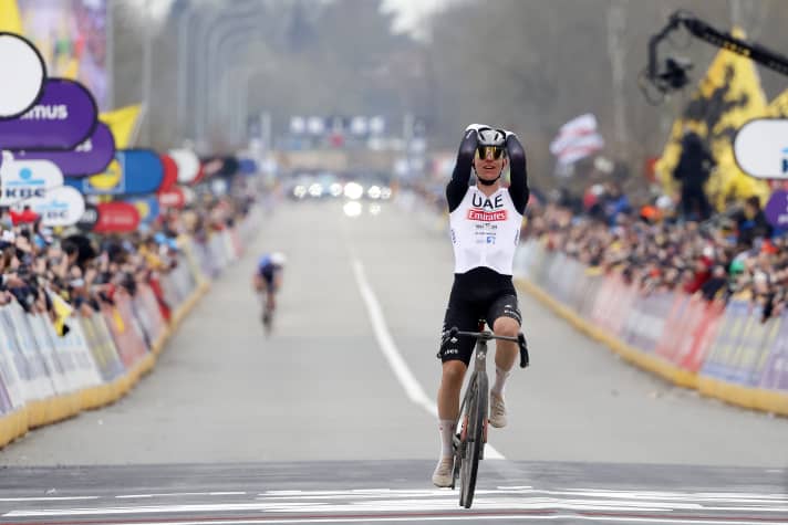 Im Jahr 2023 feierte Tadej Pogacar einmal mehr zahlreiche Erfolge. So gewann er unter anderem die Flandern-Rundfahrt, eines der fünf Radsport-Monumente