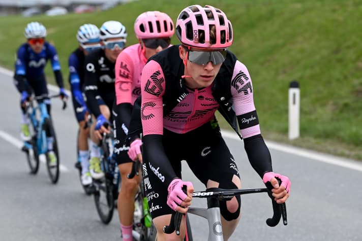Bei der Schlussetappe der Tour of the Alps belegte Georg Steinhauser Platz zwei.