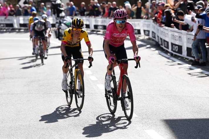 Geraint Thomas and Primoz Roglic outpace Joao Almeida