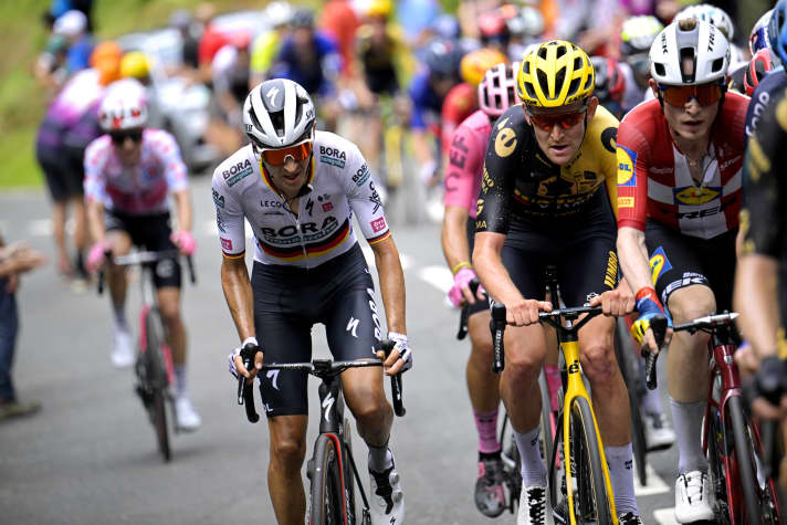 Emanuel Buchmann a attaqué dans le final de l'étape