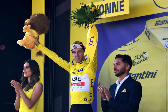 Adam Yates defended his yellow jersey.