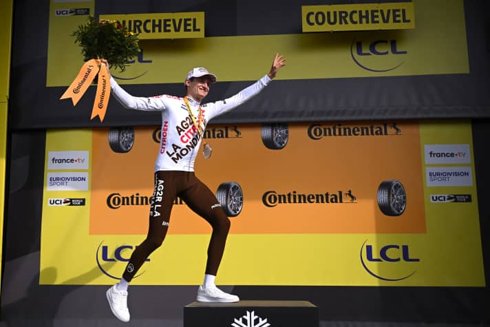 A fêté une victoire d'étape à Courchevel lors du Tour de France 2023