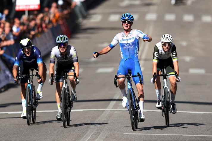 Felix Engelhardt won a stage at the Vuelta Castilla y Leon in 2023