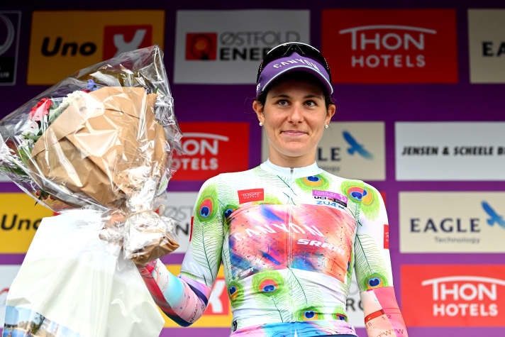Elise Chabbey won the mountain jersey at the Tour of Scandinavia 2023