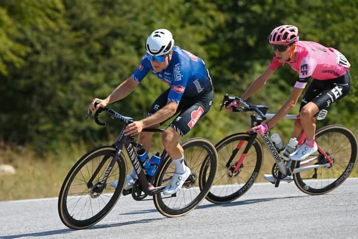 From rower to roller trainer to professional cyclist: Jason Osborne rides for Team Alpecin-Deceuninck.