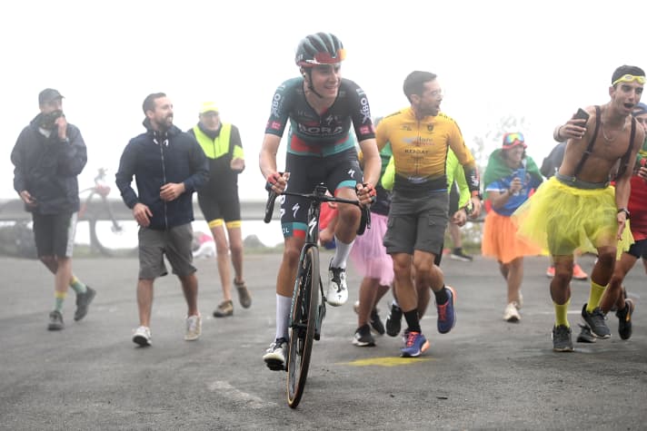 Cian Uijtdebroeks at the Vuelta a Espana 2023