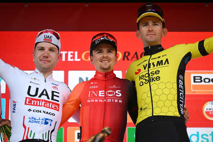 Thomas Pidcock a remporté l'Amstel Gold Race devant Marc Hirschi et Tiesj Benoot.