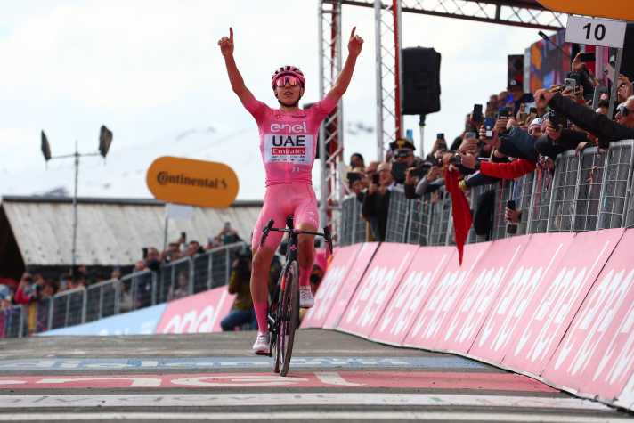 Tadej Pogacar is the outstanding rider at the Giro d'Italia 2024