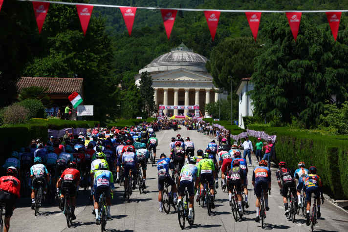 Auch beim Giro d’Italia 2024 waren die Fahrer schon in der Region unterwegs