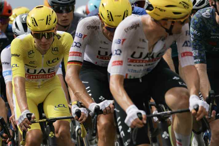 Tadej Pogacar had a quiet day in the yellow jersey.