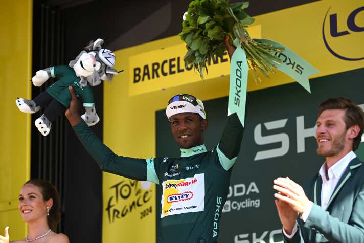 Biniam Girmay brings a lot of sprinting strength to the NSN Cycling Team