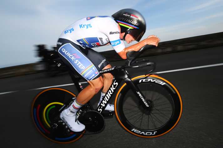 Remco Evenepoel hatte sich auf dem finalen Zeitfahren der Tour de France 2024 etwas vorgenommen