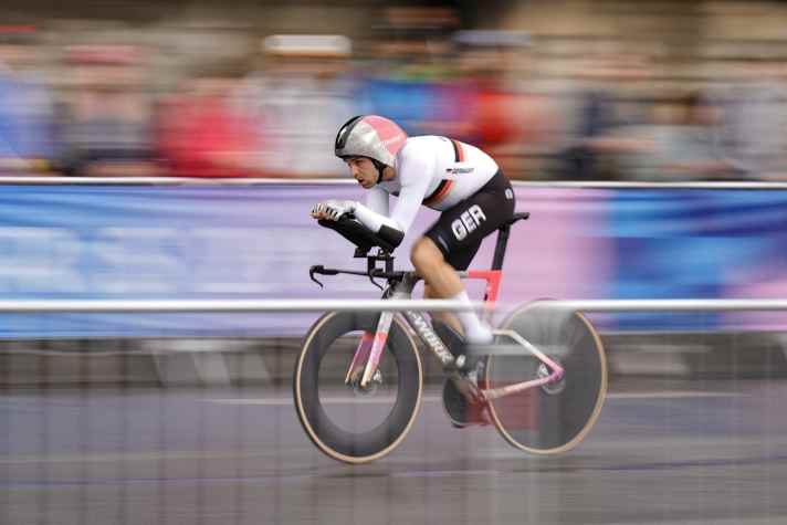 Zeigte ein starkes Zeitfahren bei Olympia 2024 für Deutschland: Maximilian Schachmann