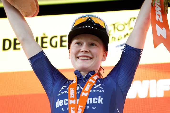 Bei der Tour de France Femmes 2024 gewann Puck Pieterse die 4. Etappe