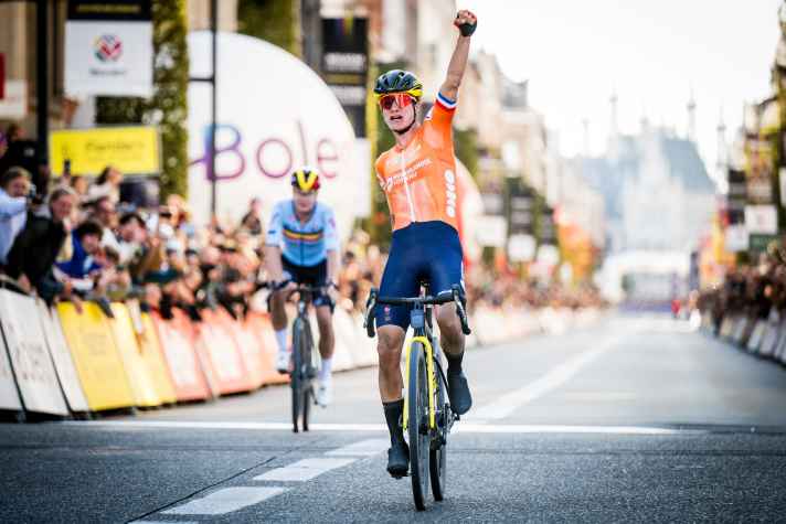 Die neue Gravel-Weltmeisterin Marianne Vos