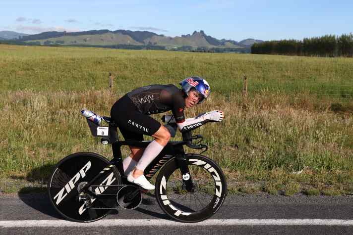 Überraschung - Der Triathlet Hayden Wilde belegte den 4. Platz und ließ einige WorldTour Profis hinter sich