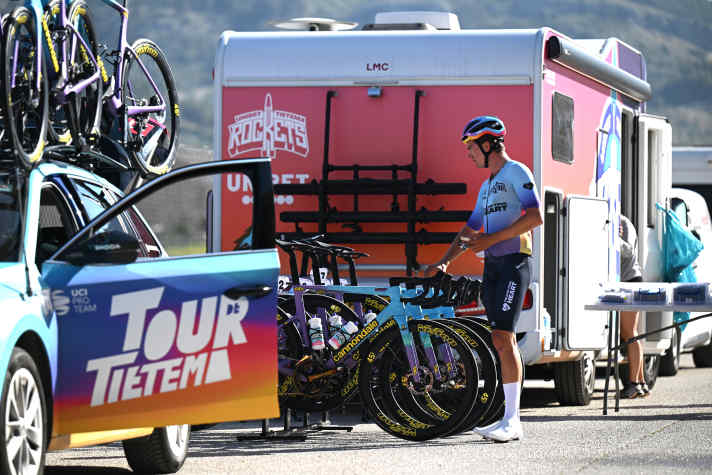 Colourful appearance: The professional team Unibet Tietema Rockets developed from the Tour de Tietema YouTube channel