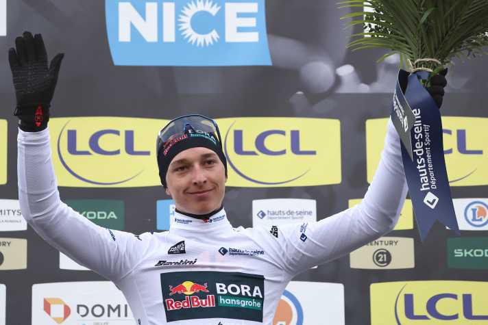 Florian Lipowitz (Red Bull - BORA – hansgrohe) übernahm die Führung in der Nachwuchswertung.