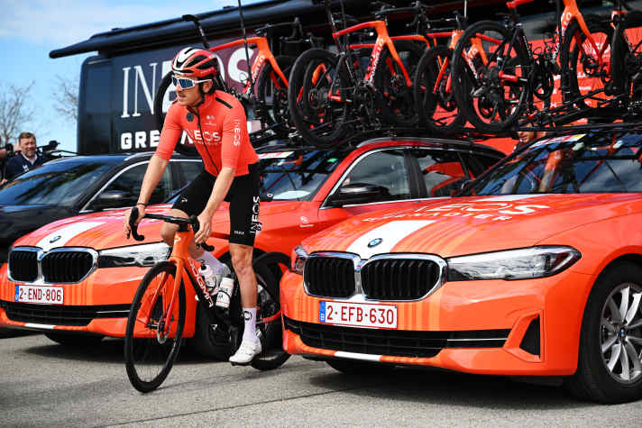 In future, Thomas is more likely to be found in the car than on the team's bike
