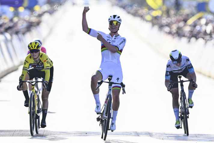 Strong: Lotte Kopecky won the Tour of Flanders in 2025