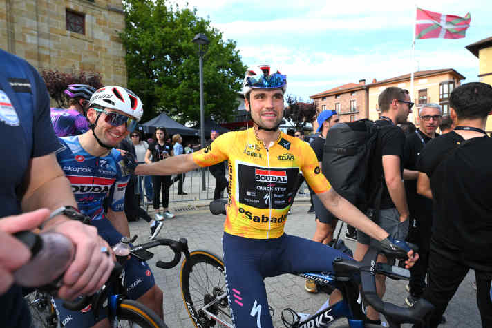 Maximilian Schachmann was satisfied at the finish despite losing the overall lead.