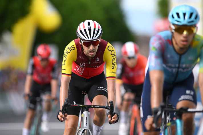Emanuel Buchmann (Cofidis) kam mit den Favoriten ins Ziel.