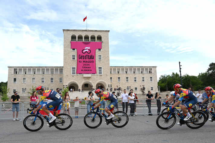 The first three stages of the Tour of Italy ran through Albania in 2025
